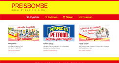 Desktop Screenshot of diepreisbomben.de